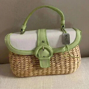 Maggie B handbag Y2K Green Wicker handbag